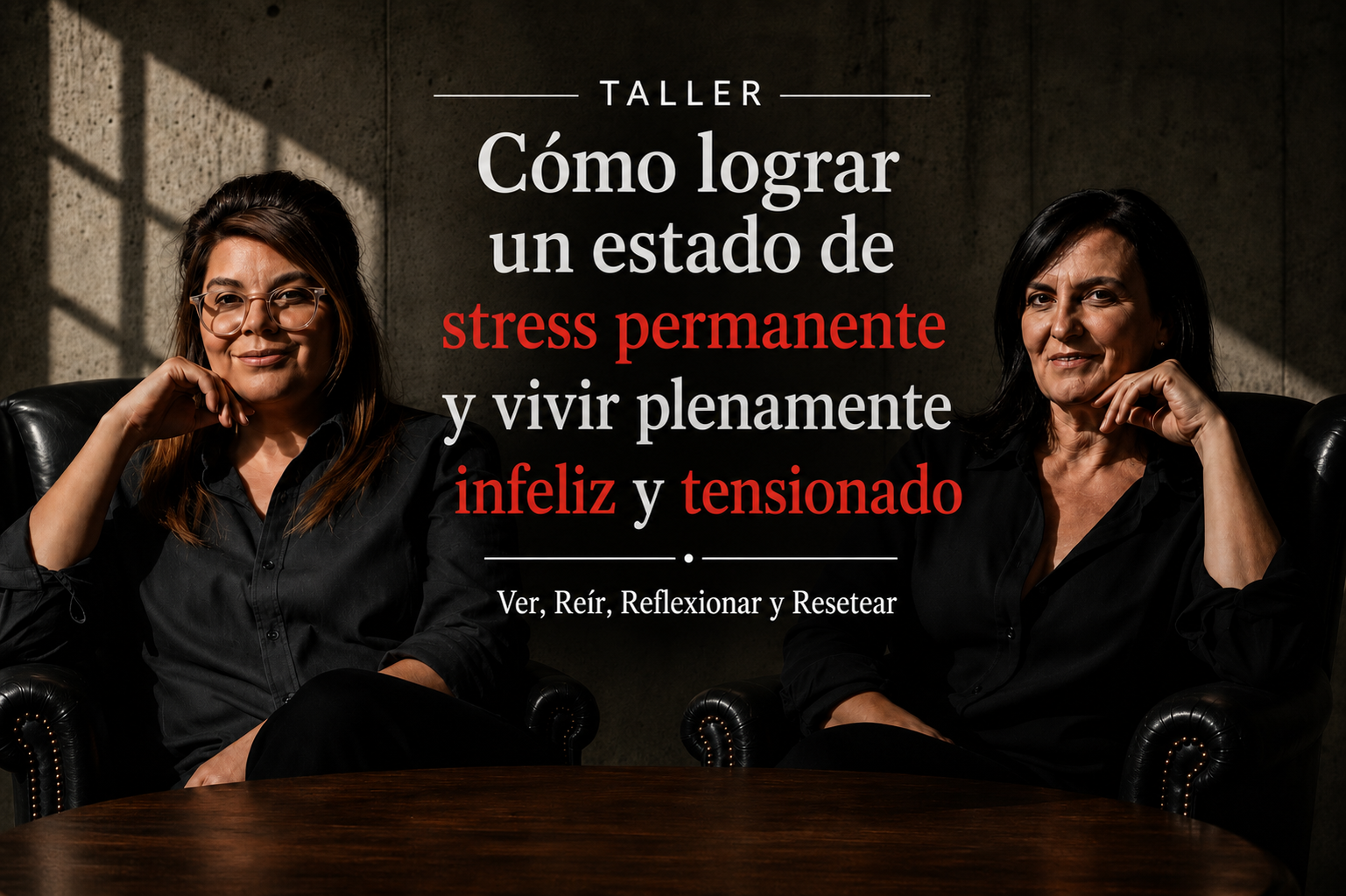 Adriana y Leticia, conductoras del taller